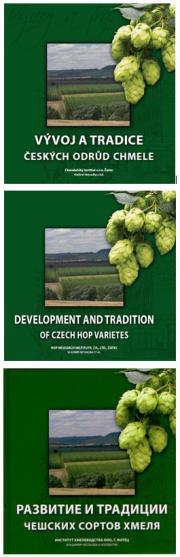 The book "Development and tradition of Czech Hop Varieties" in English and Russian